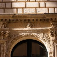 Palazzo Adorno - Exterior: Detail of Window