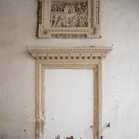 Palazzo Giaconia - Interior: Doorway with Relief of the Duel and Triumph of David, Attributed to Gabriele Riccardi