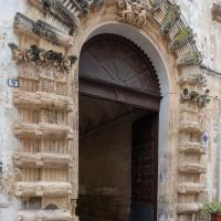 Palazzo Mezio - Exterior: Portal on Via Vittorio Emanuele II, Facing Southwest 