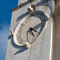 Palazzo del Sedile - Exterior: Detail of Clock on West Facade