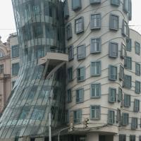 Dancing House - Close-up to North Facade of Dancing House