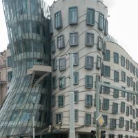 Dancing House - Close-up to North Facade of Dancing House