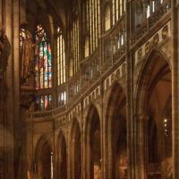 St. Vitus Cathedral - Arcade, triforium, and clerestory