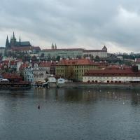 Malá Strana - View of the west bank of Vltava, Lesser Town of Prague, from the Charles Bridge