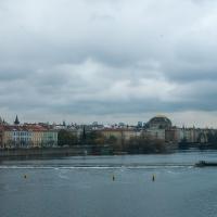 Staré Město - East bank of Vltava, with Old Town, from the Charles Bridge
