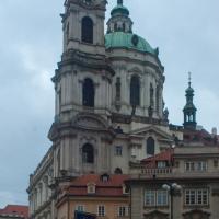 St. Nicholas Church in the Malá Strana - Southeast façade, Bell Tower, facing Northwest