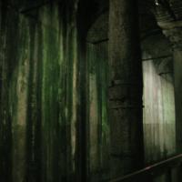 Basilica Cistern - Interior: Columns, Vaults, Capitol Detail