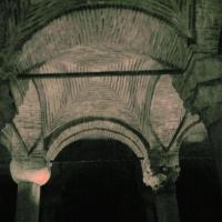 Basilica Cistern - Interior: Columns, Vault Detail