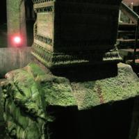 Basilica Cistern - Interior: Gorgon Column Pedestal