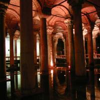Basilica Cistern - Interior: Vaults, Columns