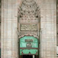 Beyazit Camii - Exterior: Mosque Entrance, Muqarnas