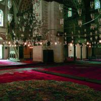 Beyazit Camii - Interior: Central Prayer Space, Minbar, Supporting Arches