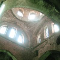 Constantine Lips Monastery - Interior: South Church; Central Dome; Facing West