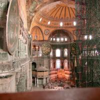 Hagia Sophia - Interior: Apse, Sovereign Loge, Mihrab, Minbar, Roundels