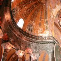 Hagia Sophia - Interior: Northern Supporting Dome, Northern Upper Level Gallery, Columns and Capitols