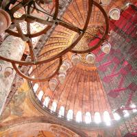 Hagia Sophia - Interior: Central Dome, Scaffolding from Restoration Circa 2003