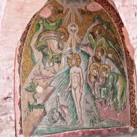 Pammakaristos Church, Parakklesion - Interior: Baptism of Christ Mosaic Detail, South of Main Dome