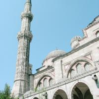 Sehzade Camii - Exterior: Minaret, Partial Elevation
