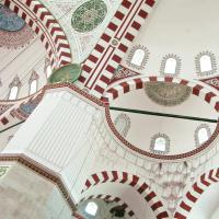 Sehzade Camii - Interior: Western Dome and Support Domes, Muqarnas, Arches