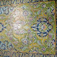 Sehzade Camii - Interior: Sehzade Mausoleum (turbe), Detail of Iznik Tiles