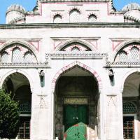 Sehzade Camii - Exterior: Northwest Elevation of Mosque, Facing Southeast