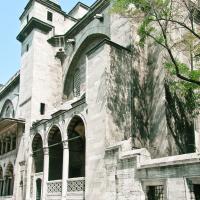 Suleymaniye Camii - Exterior: Complex Northeastern Facade, Mosque Side Entrance