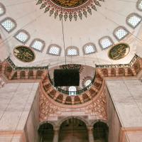 Suleymaniye Camii - Interior: Central Prayer Hall; Detail of Northwest Dome