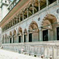 Suleymaniye Camii - Exterior: Complex Northeastern Facade, Covered Portico