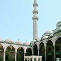 Suleymaniye Camii - Exterior: Mosque Complex Courtyard Facing Southwest