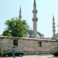 Suleymaniye Camii - Exterior: Complex North Wall; Minarets; Central Dome