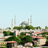 Suleymaniye Camii - Exterior: View Facing South of Complex and Surrounding Neighborhood 