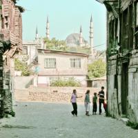 Suleymaniye Camii - Exterior: View Facing South from Neighborhood Street of Complex