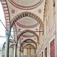 Sultanahmet Camii - Exterior: Courtyard; Vaulted Arcade