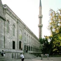 Sultanahmet Camii - Exterior: Northeastern Courtyard Elevation