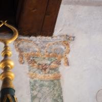 Arap Camii - Interior: Minbar Detail; Painted Imitation Column