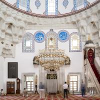 Atik Ali Pasha Camii - Interior: Central Hall; Minbar; Mihrab Niche; Qibla Wall
