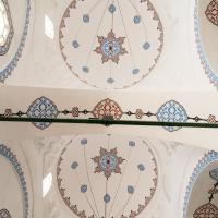 Atik Ali Pasha Camii - Interior: Domed Bays, Southwest Aisle; Arabesque Droplets