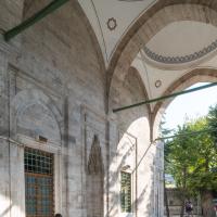 Atik Ali Pasha Camii - Exterior: Portico Along Northwest Facade; Domed Bays