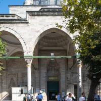 Atik Ali Pasha Camii - Exterior: Northwest Facade, Entrance; Domed Portico