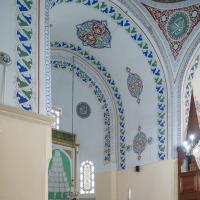 Atik Mustafa Pasha Camii - Interior: Central Hall; Mihrab Niche; Inscriptions