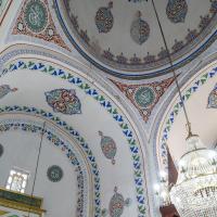 Atik Mustafa Pasha Camii - Interior: Central Dome; Mihrab; Grand Arch Between Prayer Hall and Apse