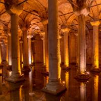 Basilica Cistern - Interior: Columns, Vaults