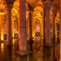 Basilica Cistern - Interior: Columns, Vaults