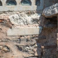 Eski Imaret Camii - Exterior: Detail, Spolia, Marble, Ashlar Blocks