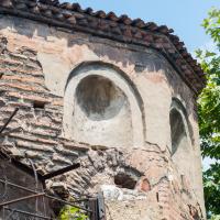 Eski Imaret Camii - Exterior: Detail, Blind Niches, Brickwork, Frieze
