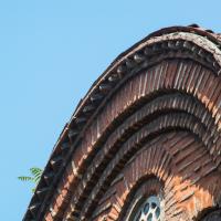 Eski Imaret Camii - Exterior: Arch Detail, Brickwork