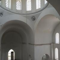 Eski Imaret Camii - Interior: Central Dome, Pendentives Decorated With Inscriptions, Support Piers, Arches