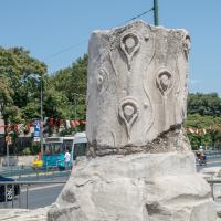 Forum of Theodosius - Teardrop Column Remains; Column Base