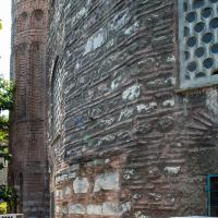 Gul Camii - Exterior: East Facade, Apses; Brickwork Detail; Ashlar Blocks