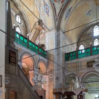 Gul Camii - Interior: Minbar; Pulpit; Gallery; Entrance; Facing West
